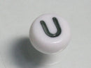 TOKO-BEADS P010-5-U Alphabet (U) 7mm P010-5-U アルファベット（U） 7mm Asian bead & African bead  Handmade,Lampeork,bead,asia,india,ethnic,parts,accessory,beads とんぼ玉,ビーズ,トンボ玉,アジア,インド,エスニック,手作り,パーツ,アクセサリー