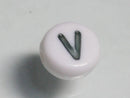 TOKO-BEADS P010-5-V Alphabet (V) 7mm P010-5-V アルファベット（V） 7mm Asian bead & African bead  Handmade,Lampeork,bead,asia,india,ethnic,parts,accessory,beads とんぼ玉,ビーズ,トンボ玉,アジア,インド,エスニック,手作り,パーツ,アクセサリー