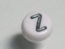 TOKO-BEADS P010-5-Z Alphabet (Z) 7mm P010-5-Z アルファベット（Z） 7mm Asian bead & African bead  Handmade,Lampeork,bead,asia,india,ethnic,parts,accessory,beads とんぼ玉,ビーズ,トンボ玉,アジア,インド,エスニック,手作り,パーツ,アクセサリー