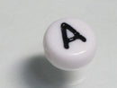 TOKO-BEADS P011-1-A Alphabet (A) 7mm P011-1-A アルファベット（A） 7mm Asian bead & African bead  Handmade,Lampeork,bead,asia,india,ethnic,parts,accessory,beads とんぼ玉,ビーズ,トンボ玉,アジア,インド,エスニック,手作り,パーツ,アクセサリー