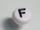 TOKO-BEADS P011-1-F Alphabet (F) 7mm P011-1-F アルファベット（F） 7mm Asian bead & African bead  Handmade,Lampeork,bead,asia,india,ethnic,parts,accessory,beads とんぼ玉,ビーズ,トンボ玉,アジア,インド,エスニック,手作り,パーツ,アクセサリー