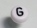 TOKO-BEADS P011-1-G Alphabet (G) 7mm P011-1-G アルファベット（G） 7mm Asian bead & African bead  Handmade,Lampeork,bead,asia,india,ethnic,parts,accessory,beads とんぼ玉,ビーズ,トンボ玉,アジア,インド,エスニック,手作り,パーツ,アクセサリー