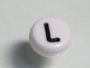 TOKO-BEADS P011-1-L Alphabet (L) 7mm P011-1-L アルファベット（L） 7mm Asian bead & African bead  Handmade,Lampeork,bead,asia,india,ethnic,parts,accessory,beads とんぼ玉,ビーズ,トンボ玉,アジア,インド,エスニック,手作り,パーツ,アクセサリー
