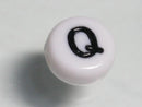 TOKO-BEADS P011-1-Q Alphabet (Q) 7mm P011-1-Q アルファベット（Q） 7mm Asian bead & African bead  Handmade,Lampeork,bead,asia,india,ethnic,parts,accessory,beads とんぼ玉,ビーズ,トンボ玉,アジア,インド,エスニック,手作り,パーツ,アクセサリー