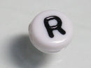 TOKO-BEADS P011-1-R Alphabet (R) 7mm P011-1-R アルファベット（R） 7mm Asian bead & African bead  Handmade,Lampeork,bead,asia,india,ethnic,parts,accessory,beads とんぼ玉,ビーズ,トンボ玉,アジア,インド,エスニック,手作り,パーツ,アクセサリー