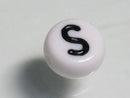 TOKO-BEADS P011-1-S Alphabet (S) 7mm P011-1-S アルファベット（S） 7mm Asian bead & African bead  Handmade,Lampeork,bead,asia,india,ethnic,parts,accessory,beads とんぼ玉,ビーズ,トンボ玉,アジア,インド,エスニック,手作り,パーツ,アクセサリー