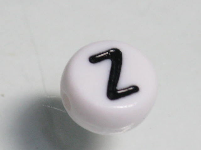 TOKO-BEADS P011-1-Z Alphabet (Z) 7mm P011-1-Z アルファベット（Z） 7mm Asian bead & African bead  Handmade,Lampeork,bead,asia,india,ethnic,parts,accessory,beads とんぼ玉,ビーズ,トンボ玉,アジア,インド,エスニック,手作り,パーツ,アクセサリー