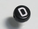 TOKO-BEADS P011-2-D Alphabet (D) 7mm P011-2-D アルファベット（D） 7mm Asian bead & African bead  Handmade,Lampeork,bead,asia,india,ethnic,parts,accessory,beads とんぼ玉,ビーズ,トンボ玉,アジア,インド,エスニック,手作り,パーツ,アクセサリー
