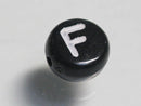 TOKO-BEADS P011-2-F Alphabet (F) 7mm P011-2-F アルファベット（F） 7mm Asian bead & African bead  Handmade,Lampeork,bead,asia,india,ethnic,parts,accessory,beads とんぼ玉,ビーズ,トンボ玉,アジア,インド,エスニック,手作り,パーツ,アクセサリー