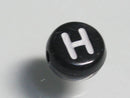TOKO-BEADS P011-2-H Alphabet (H) 7mm P011-2-H アルファベット（H） 7mm Asian bead & African bead  Handmade,Lampeork,bead,asia,india,ethnic,parts,accessory,beads とんぼ玉,ビーズ,トンボ玉,アジア,インド,エスニック,手作り,パーツ,アクセサリー