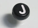 TOKO-BEADS P011-2-J Alphabet (J) 7mm P011-2-J アルファベット（J） 7mm Asian bead & African bead  Handmade,Lampeork,bead,asia,india,ethnic,parts,accessory,beads とんぼ玉,ビーズ,トンボ玉,アジア,インド,エスニック,手作り,パーツ,アクセサリー