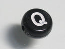 TOKO-BEADS P011-2-Q Alphabet (Q) 7mm P011-2-Q アルファベット（Q） 7mm Asian bead & African bead  Handmade,Lampeork,bead,asia,india,ethnic,parts,accessory,beads とんぼ玉,ビーズ,トンボ玉,アジア,インド,エスニック,手作り,パーツ,アクセサリー