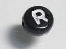 TOKO-BEADS P011-2-R Alphabet (R) 7mm P011-2-R アルファベット（R） 7mm Asian bead & African bead  Handmade,Lampeork,bead,asia,india,ethnic,parts,accessory,beads とんぼ玉,ビーズ,トンボ玉,アジア,インド,エスニック,手作り,パーツ,アクセサリー