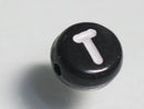 TOKO-BEADS P011-2-T Alphabet (T) 7mm P011-2-T アルファベット（T） 7mm Asian bead & African bead  Handmade,Lampeork,bead,asia,india,ethnic,parts,accessory,beads とんぼ玉,ビーズ,トンボ玉,アジア,インド,エスニック,手作り,パーツ,アクセサリー