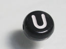 TOKO-BEADS P011-2-U Alphabet (U) 7mm P011-2-U アルファベット（U） 7mm Asian bead & African bead  Handmade,Lampeork,bead,asia,india,ethnic,parts,accessory,beads とんぼ玉,ビーズ,トンボ玉,アジア,インド,エスニック,手作り,パーツ,アクセサリー