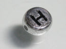 TOKO-BEADS P011-3-H Alphabet (H) 7mm P011-3-H アルファベット（H） 7mm Asian bead & African bead  Handmade,Lampeork,bead,asia,india,ethnic,parts,accessory,beads とんぼ玉,ビーズ,トンボ玉,アジア,インド,エスニック,手作り,パーツ,アクセサリー