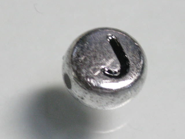 TOKO-BEADS P011-3-J Alphabet (J) 7mm P011-3-J アルファベット（J） 7mm Asian bead & African bead  Handmade,Lampeork,bead,asia,india,ethnic,parts,accessory,beads とんぼ玉,ビーズ,トンボ玉,アジア,インド,エスニック,手作り,パーツ,アクセサリー