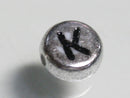 TOKO-BEADS P011-3-K Alphabet (K) 7mm P011-3-K アルファベット（K） 7mm Asian bead & African bead  Handmade,Lampeork,bead,asia,india,ethnic,parts,accessory,beads とんぼ玉,ビーズ,トンボ玉,アジア,インド,エスニック,手作り,パーツ,アクセサリー