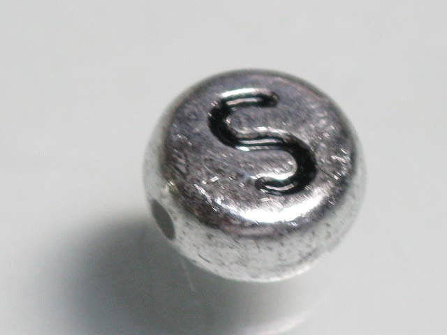 TOKO-BEADS P011-3-S Alphabet (S) 7mm P011-3-S アルファベット（S） 7mm Asian bead & African bead  Handmade,Lampeork,bead,asia,india,ethnic,parts,accessory,beads とんぼ玉,ビーズ,トンボ玉,アジア,インド,エスニック,手作り,パーツ,アクセサリー
