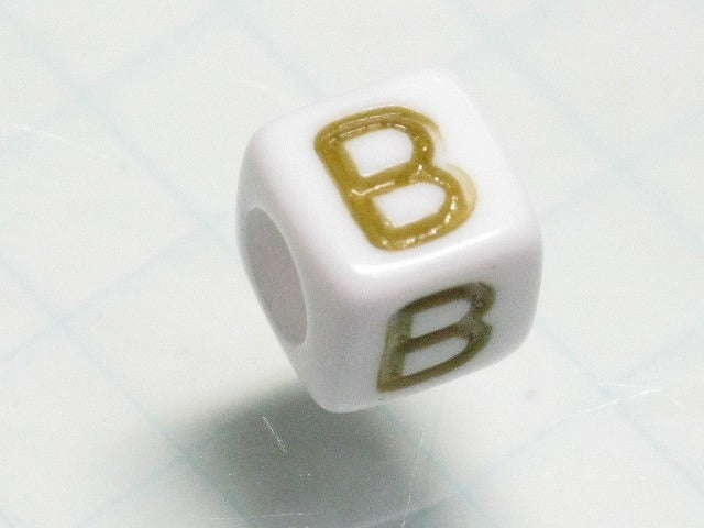 TOKO-BEADS P012-1-B Alphabet (B) 6mm P012-1-B アルファベット（B） 6mm Asian bead & African bead  Handmade,Lampeork,bead,asia,india,ethnic,parts,accessory,beads とんぼ玉,ビーズ,トンボ玉,アジア,インド,エスニック,手作り,パーツ,アクセサリー
