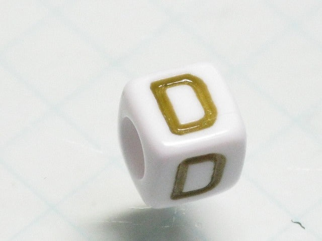 TOKO-BEADS P012-1-D Alphabet (D) 6mm P012-1-D アルファベット（D） 6mm Asian bead & African bead  Handmade,Lampeork,bead,asia,india,ethnic,parts,accessory,beads とんぼ玉,ビーズ,トンボ玉,アジア,インド,エスニック,手作り,パーツ,アクセサリー