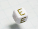 TOKO-BEADS P012-1-E Alphabet (E) 6mm P012-1-E アルファベット（E） 6mm Asian bead & African bead  Handmade,Lampeork,bead,asia,india,ethnic,parts,accessory,beads とんぼ玉,ビーズ,トンボ玉,アジア,インド,エスニック,手作り,パーツ,アクセサリー