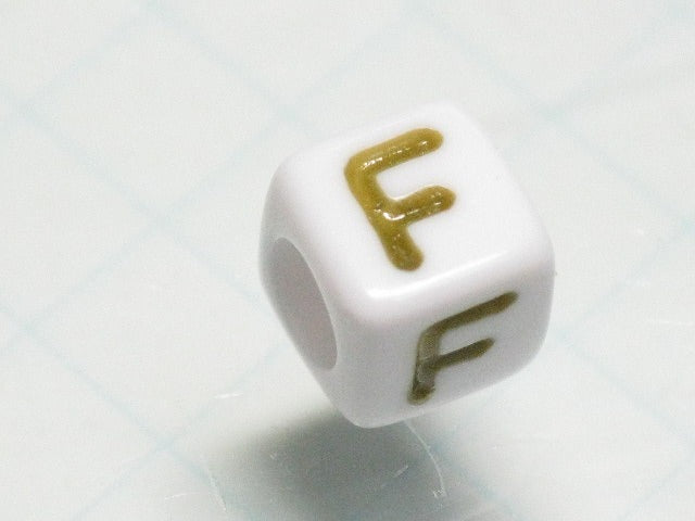 TOKO-BEADS P012-1-F Alphabet (F) 6mm P012-1-F アルファベット（F） 6mm Asian bead & African bead  Handmade,Lampeork,bead,asia,india,ethnic,parts,accessory,beads とんぼ玉,ビーズ,トンボ玉,アジア,インド,エスニック,手作り,パーツ,アクセサリー