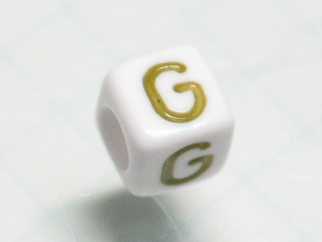 TOKO-BEADS P012-1-G Alphabet (G) 6mm P012-1-G アルファベット（G） 6mm Asian bead & African bead  Handmade,Lampeork,bead,asia,india,ethnic,parts,accessory,beads とんぼ玉,ビーズ,トンボ玉,アジア,インド,エスニック,手作り,パーツ,アクセサリー