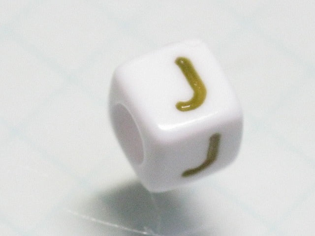 TOKO-BEADS P012-1-J Alphabet (J) 6mm P012-1-J アルファベット（J） 6mm Asian bead & African bead  Handmade,Lampeork,bead,asia,india,ethnic,parts,accessory,beads とんぼ玉,ビーズ,トンボ玉,アジア,インド,エスニック,手作り,パーツ,アクセサリー