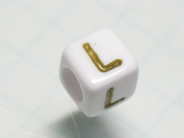 TOKO-BEADS P012-1-L Alphabet (L) 6mm P012-1-L アルファベット（L） 6mm Asian bead & African bead  Handmade,Lampeork,bead,asia,india,ethnic,parts,accessory,beads とんぼ玉,ビーズ,トンボ玉,アジア,インド,エスニック,手作り,パーツ,アクセサリー