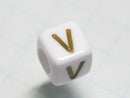TOKO-BEADS P012-1-V Alphabet (V) 6mm P012-1-V アルファベット（V） 6mm Asian bead & African bead  Handmade,Lampeork,bead,asia,india,ethnic,parts,accessory,beads とんぼ玉,ビーズ,トンボ玉,アジア,インド,エスニック,手作り,パーツ,アクセサリー