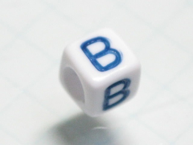 TOKO-BEADS P012-2-B Alphabet (B) 6mm P012-2-B アルファベット（B） 6mm Asian bead & African bead  Handmade,Lampeork,bead,asia,india,ethnic,parts,accessory,beads とんぼ玉,ビーズ,トンボ玉,アジア,インド,エスニック,手作り,パーツ,アクセサリー