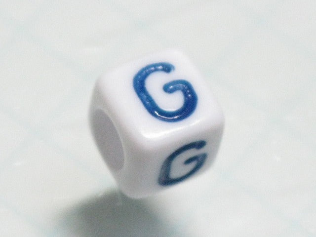TOKO-BEADS P012-2-G Alphabet (G) 6mm P012-2-G アルファベット（G） 6mm Asian bead & African bead  Handmade,Lampeork,bead,asia,india,ethnic,parts,accessory,beads とんぼ玉,ビーズ,トンボ玉,アジア,インド,エスニック,手作り,パーツ,アクセサリー