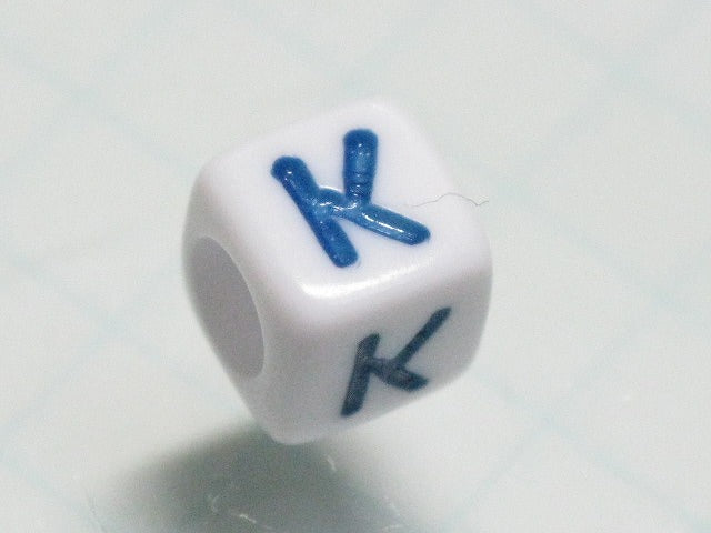 TOKO-BEADS P012-2-K Alphabet (K) 6mm P012-2-K アルファベット（K） 6mm Asian bead & African bead  Handmade,Lampeork,bead,asia,india,ethnic,parts,accessory,beads とんぼ玉,ビーズ,トンボ玉,アジア,インド,エスニック,手作り,パーツ,アクセサリー