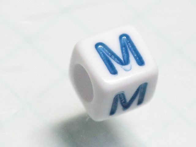 TOKO-BEADS P012-2-M Alphabet (M) 6mm P012-2-M アルファベット（M） 6mm Asian bead & African bead  Handmade,Lampeork,bead,asia,india,ethnic,parts,accessory,beads とんぼ玉,ビーズ,トンボ玉,アジア,インド,エスニック,手作り,パーツ,アクセサリー