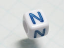 TOKO-BEADS P012-2-N Alphabet (N) 6mm P012-2-N アルファベット（N） 6mm Asian bead & African bead  Handmade,Lampeork,bead,asia,india,ethnic,parts,accessory,beads とんぼ玉,ビーズ,トンボ玉,アジア,インド,エスニック,手作り,パーツ,アクセサリー