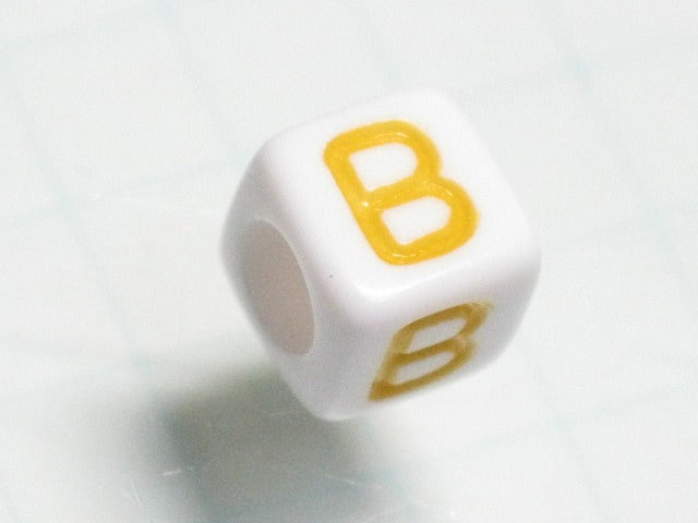 TOKO-BEADS P012-3-B Alphabet (B) 6mm P012-3-B アルファベット（B） 6mm Asian bead & African bead  Handmade,Lampeork,bead,asia,india,ethnic,parts,accessory,beads とんぼ玉,ビーズ,トンボ玉,アジア,インド,エスニック,手作り,パーツ,アクセサリー