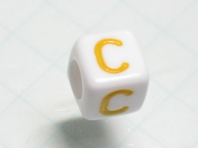 TOKO-BEADS P012-3-C Alphabet (C) 6mm P012-3-C アルファベット（C） 6mm Asian bead & African bead  Handmade,Lampeork,bead,asia,india,ethnic,parts,accessory,beads とんぼ玉,ビーズ,トンボ玉,アジア,インド,エスニック,手作り,パーツ,アクセサリー