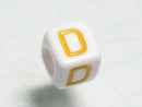 TOKO-BEADS P012-3-D Alphabet (D) 6mm P012-3-D アルファベット（D） 6mm Asian bead & African bead  Handmade,Lampeork,bead,asia,india,ethnic,parts,accessory,beads とんぼ玉,ビーズ,トンボ玉,アジア,インド,エスニック,手作り,パーツ,アクセサリー