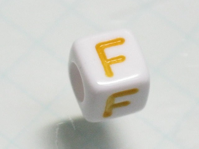 TOKO-BEADS P012-3-F Alphabet (F) 6mm P012-3-F アルファベット（F） 6mm Asian bead & African bead  Handmade,Lampeork,bead,asia,india,ethnic,parts,accessory,beads とんぼ玉,ビーズ,トンボ玉,アジア,インド,エスニック,手作り,パーツ,アクセサリー
