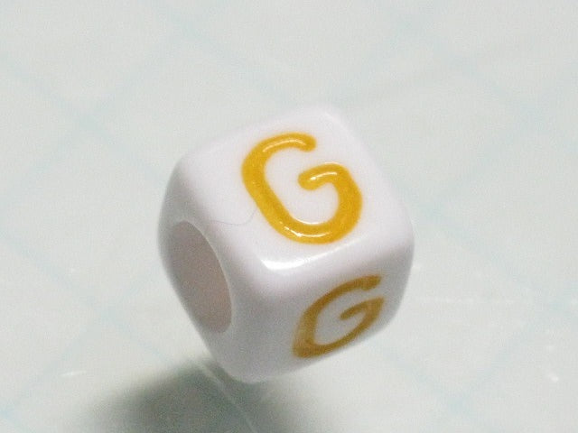 TOKO-BEADS P012-3-G Alphabet (G) 6mm P012-3-G アルファベット（G） 6mm Asian bead & African bead  Handmade,Lampeork,bead,asia,india,ethnic,parts,accessory,beads とんぼ玉,ビーズ,トンボ玉,アジア,インド,エスニック,手作り,パーツ,アクセサリー