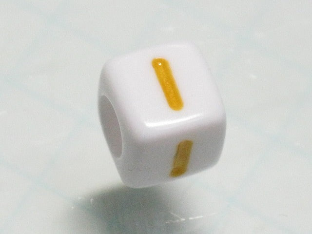 TOKO-BEADS P012-3-I Alphabet (I) 6mm P012-3-I アルファベット（I） 6mm Asian bead & African bead  Handmade,Lampeork,bead,asia,india,ethnic,parts,accessory,beads とんぼ玉,ビーズ,トンボ玉,アジア,インド,エスニック,手作り,パーツ,アクセサリー