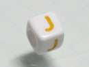 TOKO-BEADS P012-3-J Alphabet (J) 6mm P012-3-J アルファベット（J） 6mm Asian bead & African bead  Handmade,Lampeork,bead,asia,india,ethnic,parts,accessory,beads とんぼ玉,ビーズ,トンボ玉,アジア,インド,エスニック,手作り,パーツ,アクセサリー