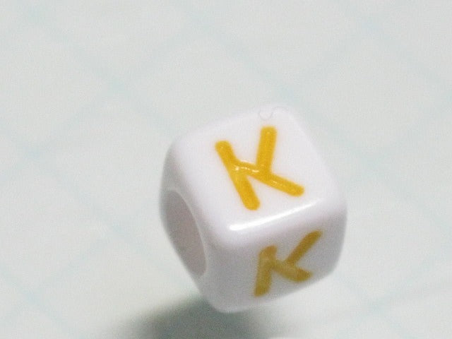 TOKO-BEADS P012-3-K Alphabet (K) 6mm P012-3-K アルファベット（K） 6mm Asian bead & African bead  Handmade,Lampeork,bead,asia,india,ethnic,parts,accessory,beads とんぼ玉,ビーズ,トンボ玉,アジア,インド,エスニック,手作り,パーツ,アクセサリー