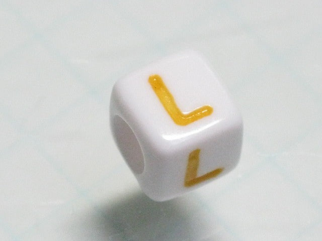 TOKO-BEADS P012-3-L Alphabet (L) 6mm P012-3-L アルファベット（L） 6mm Asian bead & African bead  Handmade,Lampeork,bead,asia,india,ethnic,parts,accessory,beads とんぼ玉,ビーズ,トンボ玉,アジア,インド,エスニック,手作り,パーツ,アクセサリー
