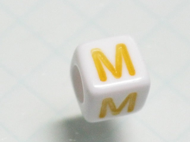 TOKO-BEADS P012-3-M Alphabet (M) 6mm P012-3-M アルファベット（M） 6mm Asian bead & African bead  Handmade,Lampeork,bead,asia,india,ethnic,parts,accessory,beads とんぼ玉,ビーズ,トンボ玉,アジア,インド,エスニック,手作り,パーツ,アクセサリー