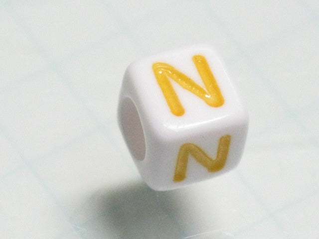 TOKO-BEADS P012-3-N Alphabet (N) 6mm P012-3-N アルファベット（N） 6mm Asian bead & African bead  Handmade,Lampeork,bead,asia,india,ethnic,parts,accessory,beads とんぼ玉,ビーズ,トンボ玉,アジア,インド,エスニック,手作り,パーツ,アクセサリー