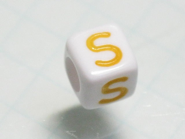 TOKO-BEADS P012-3-S Alphabet (S) 6mm P012-3-S アルファベット（S） 6mm Asian bead & African bead  Handmade,Lampeork,bead,asia,india,ethnic,parts,accessory,beads とんぼ玉,ビーズ,トンボ玉,アジア,インド,エスニック,手作り,パーツ,アクセサリー