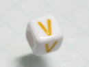 TOKO-BEADS P012-3-V Alphabet (V) 6mm P012-3-V アルファベット（V） 6mm Asian bead & African bead  Handmade,Lampeork,bead,asia,india,ethnic,parts,accessory,beads とんぼ玉,ビーズ,トンボ玉,アジア,インド,エスニック,手作り,パーツ,アクセサリー
