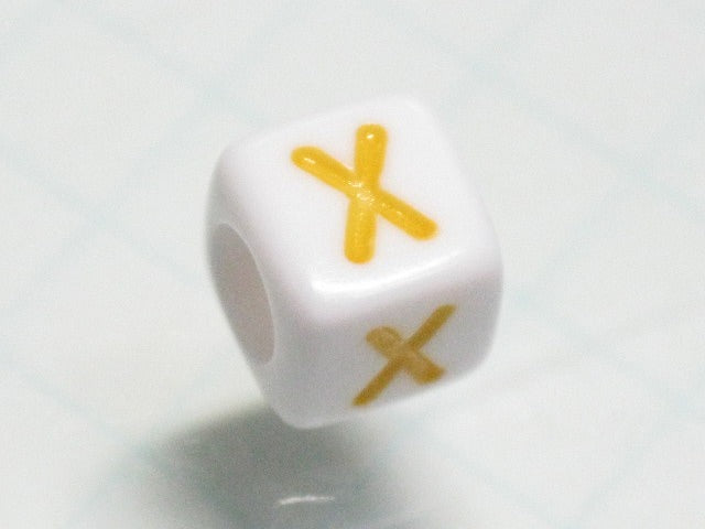 TOKO-BEADS P012-3-X Alphabet (X) 6mm P012-3-X アルファベット（X） 6mm Asian bead & African bead  Handmade,Lampeork,bead,asia,india,ethnic,parts,accessory,beads とんぼ玉,ビーズ,トンボ玉,アジア,インド,エスニック,手作り,パーツ,アクセサリー